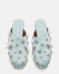 PEARSON BLUE SATIN RHINESTONES